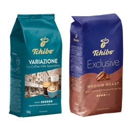 Kawa ziarnista Tchibo Variazione + Exclusive Medium Roast (zestaw degustacyjny) 2kg - miniatura 1