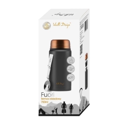 Termos obiadowy Vialli Design FUORI 750ml (czarny gold rose) 28173 - miniatura 3
