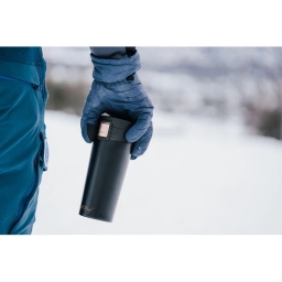 Kubek termiczny do kawy i herbaty Vialli Design FUORI 400ml (czarny gold rose) 28036 - miniatura 11