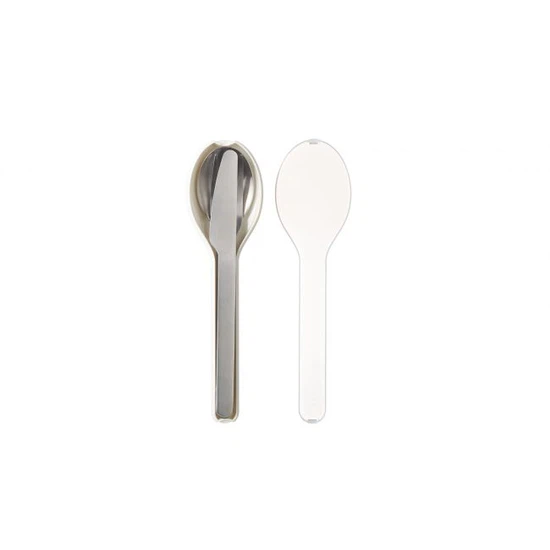 Zestaw 3 sztućców (nóż, widelec, łyżka) Ellipse Nordic White 105760030600 (białe) - miniatura 2