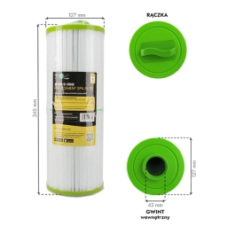 Filtr wkład wody do basenu FilterLogic SFL50-5-13HS (kompatybilny z PWW50L) - miniatura 5