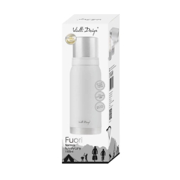 Termos turystyczny z kubkiem Vialli Design FUORI 1000ml (biały) 27619 - miniatura 3