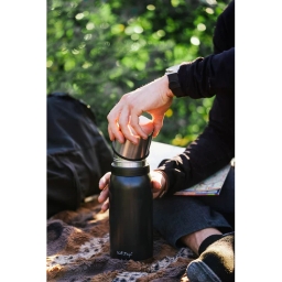 Termos turystyczny z kubkiem Vialli Design FUORI 1000ml (grafitowy) 27626 - miniatura 4