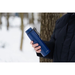 Butelka termiczna Vialli Design FUORI 500ml z uchwytem 12/24h (granatowa) - miniatura 6