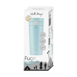 Kubek termiczny do kawy i herbaty Vialli Design FUORI 400ml (miętowy) 28012 - miniatura 4