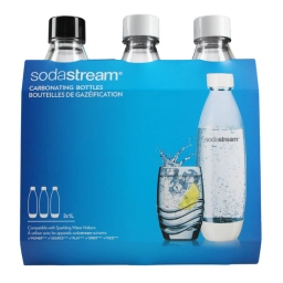 Zestaw butelek do saturatora SodaStream 3x1L (2x biała + 1x czarna) - miniatura 2