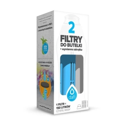 Butelka filtrująca DAFI 0,7L +4 filtry (niebieska) - miniatura 4