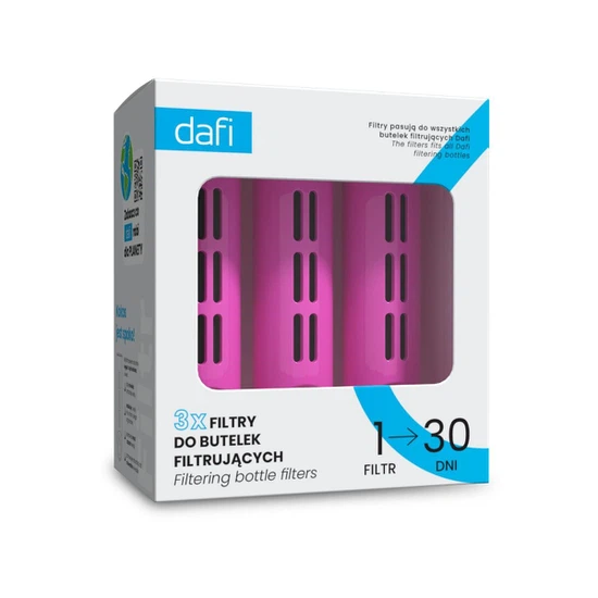 Filtr do butelki DAFI 3 szt. (flamingowy) - miniatura 3