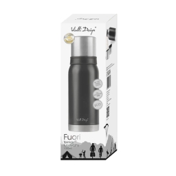 Termos turystyczny z kubkiem Vialli Design FUORI 1000ml (grafitowy) 27626 - miniatura 3