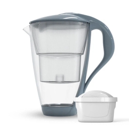 Dzbanek filtrujący szklany Dafi Crystal LED +1 filtr UNIMAX (stalowy) - miniatura 1