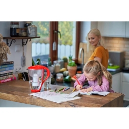 Dzbanek filtrujący szklany Dafi Crystal LED +1 filtr Classic (czerwony) - miniatura 10