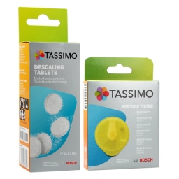 Dysk czyszczący Tassimo Bosch T-disk 576836 + tabletki odkamieniające 311909 TCZ6004 - miniatura 1