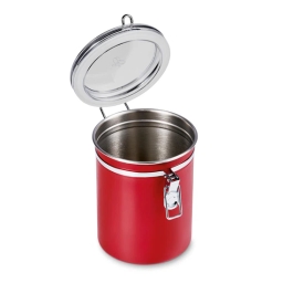 Pojemnik / puszka na kawę ziarnistą i mieloną Tchibo (czerwona) - miniatura 3