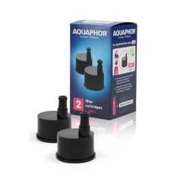 Butelka filtrująca wodę Aquaphor City 800ml (szara) + opakowanie filtrów - miniatura 3