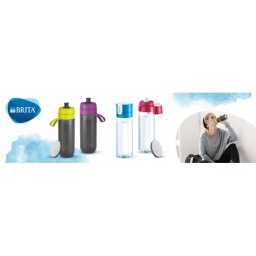 Butelka filtrująca Brita Fill&Go Vital (niebieska) +4 dyski - miniatura 2