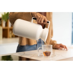 Termos z wkładem szklanym Vialli Design LUNGO 1L (biały) 29255 - miniatura 7