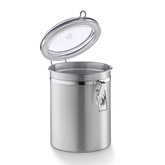 Pojemnik puszka na kawę ziarnistą i mieloną Tchibo (inox) 500g - miniatura 3