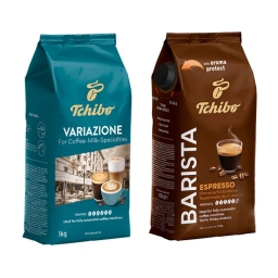 Kawa ziarnista Tchibo Variazione + Barista Espresso (zestaw degustacyjny) 2kg - miniatura 1
