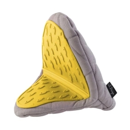 Rękawica kuchenna silikonowa bawełniana Vialli Design LIVIO 20764 (szaro-żółta) - miniatura 1