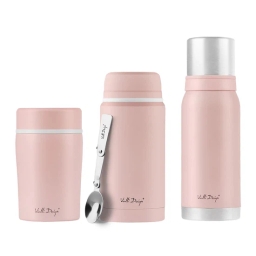 Zestaw termos Vialli Design FUORI (500ml+750ml+1000ml) - różowy - miniatura 1