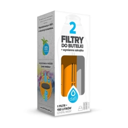 Butelka filtrująca DAFI 0,5L +3 filtry (pomarańcza) - miniatura 4