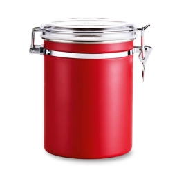 Pojemnik / puszka na kawę ziarnistą i mieloną Tchibo (czerwona) - miniatura 4