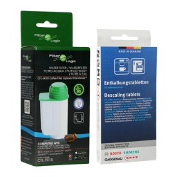 Zestaw do konserwacji ekspresu Bosch Siemens (Filtr FilterLogic CFL-901B + tabletki odkamieniające 2w1 312534) - miniatura 1