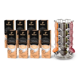 Kawa kapsułki Tchibo Cafissimo Decaffeinated 80szt. + stojak w zestawie - miniatura 1