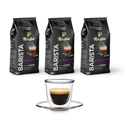 Kawa ziarnista Tchibo Barista Espresso Dark 3kg + szklanka termiczna do espresso ze spodkiem FilterLogic CFL-657 w zestawie - miniatura 1