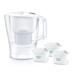 Dzbanek filtrujący Brita Aluna Frosted (biały) +3 filtry Brita Maxtra PRO Pure Perfomance - miniatura 1