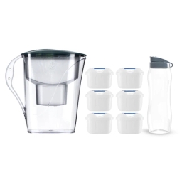 Dzbanek filtrujący Dafi START Unimax 3,3L (stalowy) +6 filtrów FilterLogic FL-402 +bidon na wodę - miniatura 1