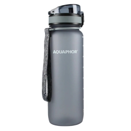 Butelka filtrująca wodę Aquaphor City 800ml (szara) + opakowanie filtrów - miniatura 2