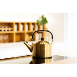 Czajnik z gwizdkiem Vialli Design DIAMANTE 1,5L (złoty, matowy) 29194 - miniatura 2