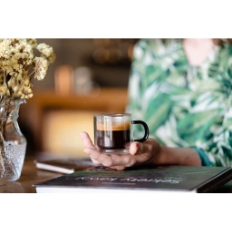 Szklanki termiczne do kawy espresso Vialli Design CARBON 80ml (2szt.) - miniatura 6