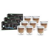 Szklanki termiczne do cappuccino FilterLogic CFL-660 3+1 ZESTAW PROMOCYJNY