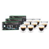 Szklanki termiczne do espresso FilterLogic CFL-655 3+1 ZESTAW PROMO (8szt.)