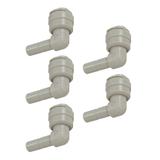 Kolanko łączące wężyk DMfit ATEU0404B (1/4" tube x 1/4" stem) 5szt.