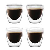 Szklanki termiczne do kawy espresso Vialli Design AMO 80ml (4szt.) 25837