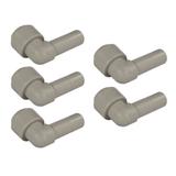 Kolanko łączące wężyk DMfit A4TEU6 (1/4" tube x 3/8" stem) 5szt.