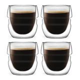 Szklanki termiczne do kawy espresso Vialli Design SFERICO 70ml (4szt.) 27947