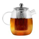 Zaparzacz do herbaty szklany Vialli Design TULIP 1000ml 29309 (srebrny mat)