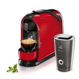 Ekspres ciśnieniowy Tchibo Cafissimo PURE Red + spieniacz czarny