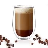 Szklanka termiczna do kawy i herbaty Vialli Design AMO 400ml 20252 (zestaw 2szt.)