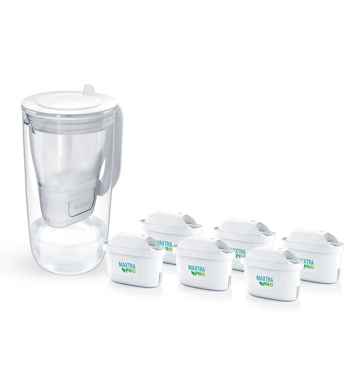 Dzbanek filtrujący Brita Glass +6 filtr Maxtra PRO Pure Performance (szary)