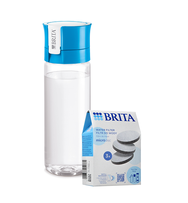 Butelka filtrująca Brita Fill&Go Vital (niebieska) +4 dyski