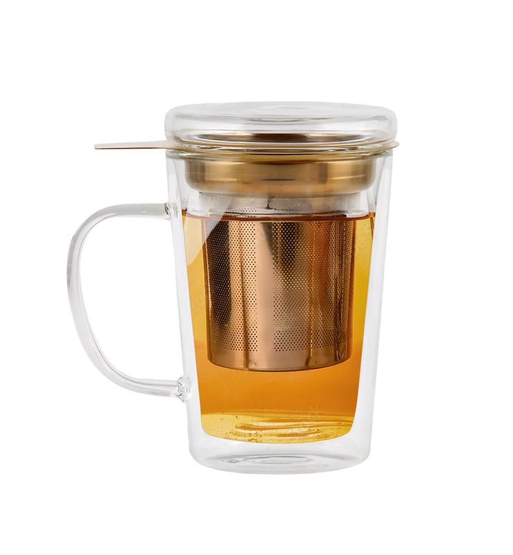 Szklanka termiczna do herbaty z zaparzaczem Vialli Design AMO 300ml 29378