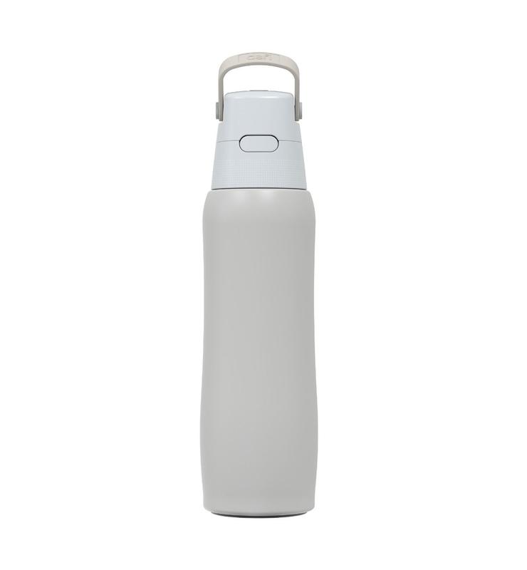 Stalowa butelka filtrująca Dafi SOLID 0,8L z wkładem filtrującym (perłowy)