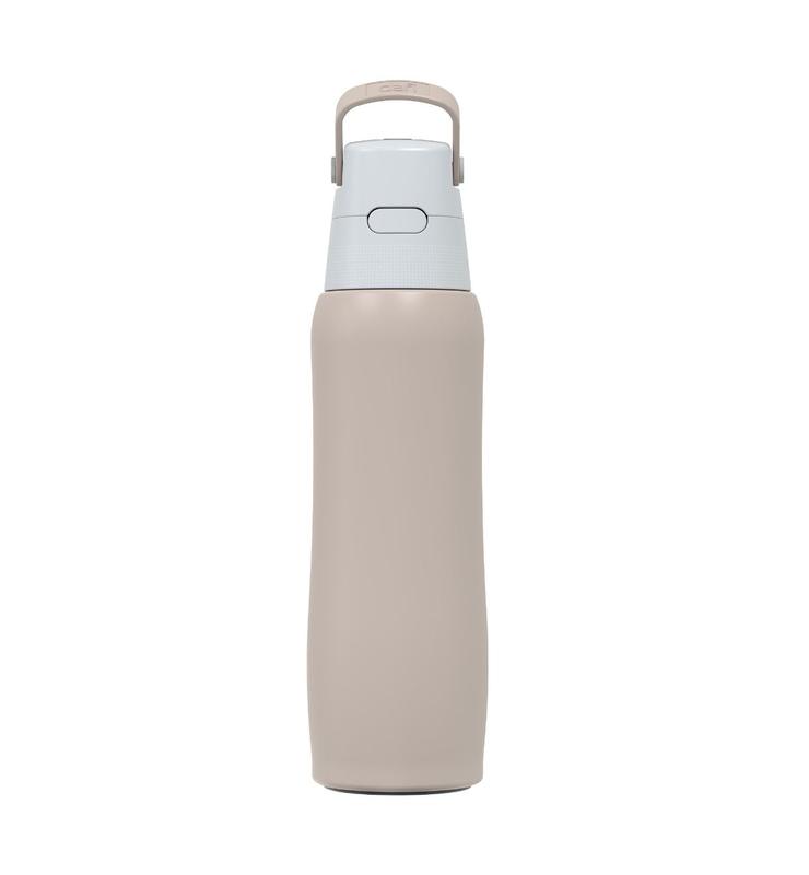 Stalowa butelka filtrująca Dafi SOLID 0,8L z wkładem filtrującym (cappuccino)