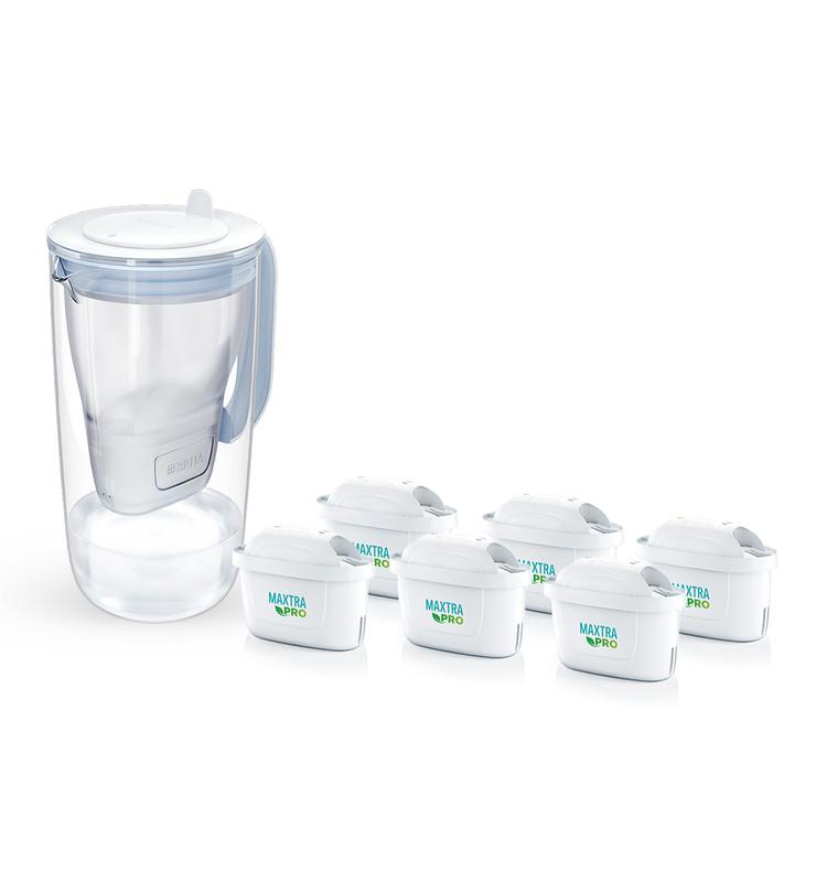 Dzbanek filtrujący Brita Glass +6 filtr Maxtra PRO Pure Performance (niebieski)