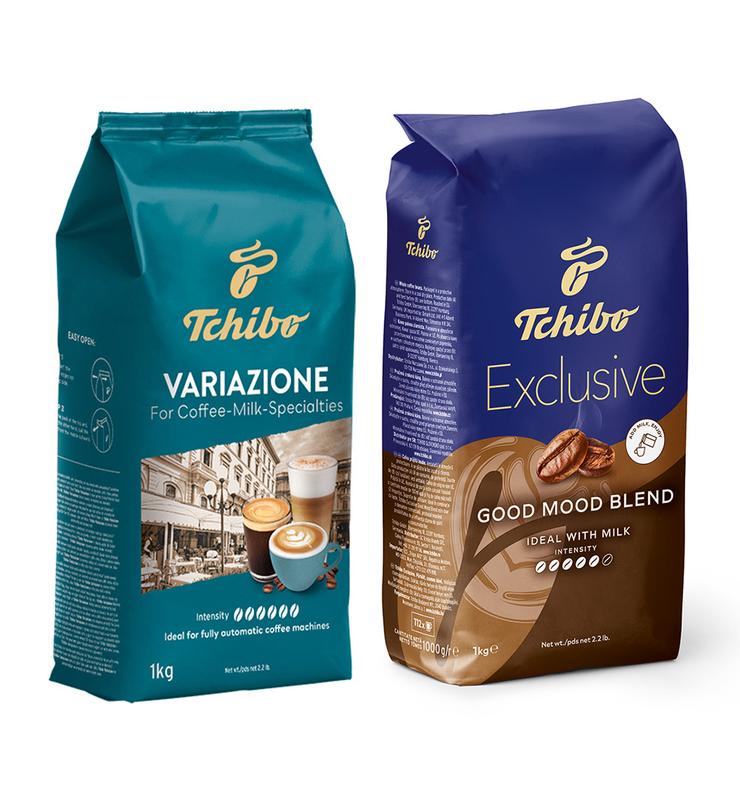 Kawa ziarnista Tchibo Variazione + Exclusive Good Mood (zestaw degustacyjny) 2kg